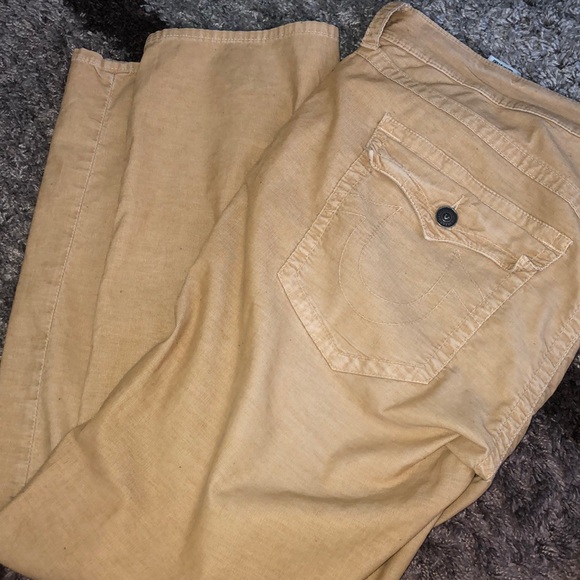 tan true religion jeans